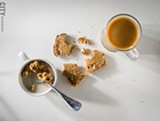 PHOTO BY MARK CHAMBERLIN - Toasted maple-cinnamon Monks' Bread with Once Again Nut Butters' almond butter, and Mountain Rise classic granola.