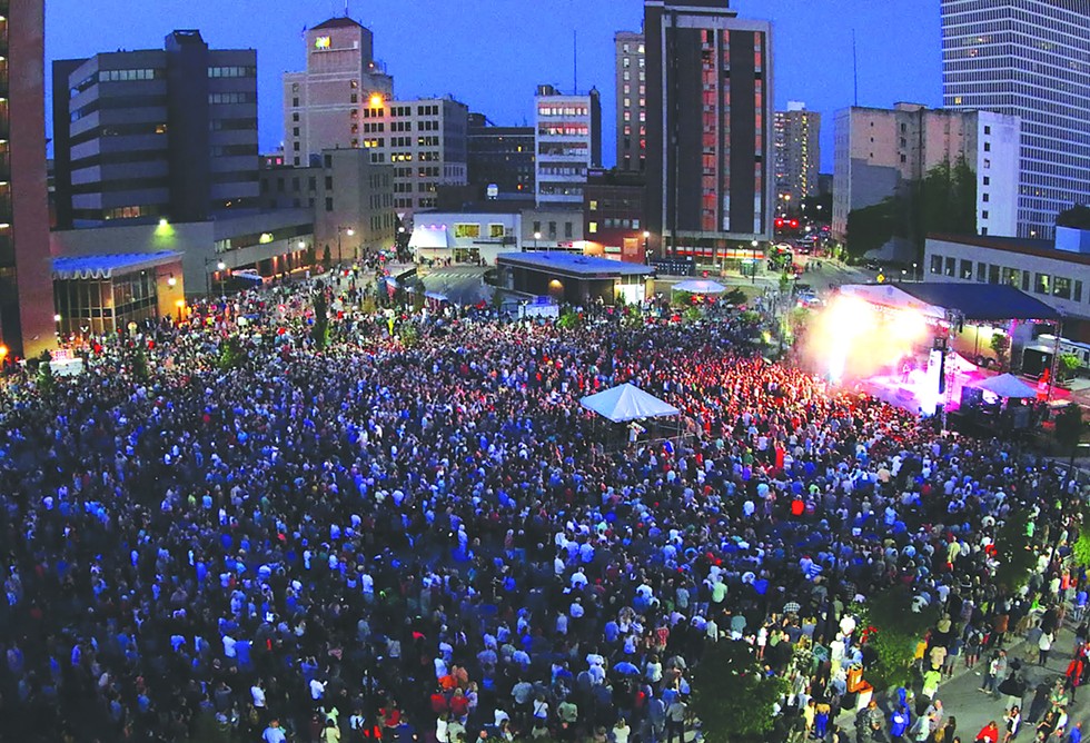 The 2019 CGI Rochester International Jazz Festival features nine nights of concerts on Parcel 5. - PHOTO COURTESY OF PETER PARTS