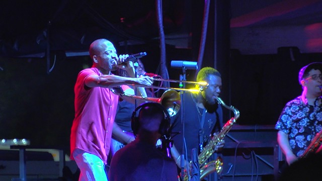 Trombone Shorty & Orleans Avenue closed out the 2019 CGI Rochester International Jazz Festival at Parcel 5 on Saturday, June 28. - PHOTO BY JASON MILTON