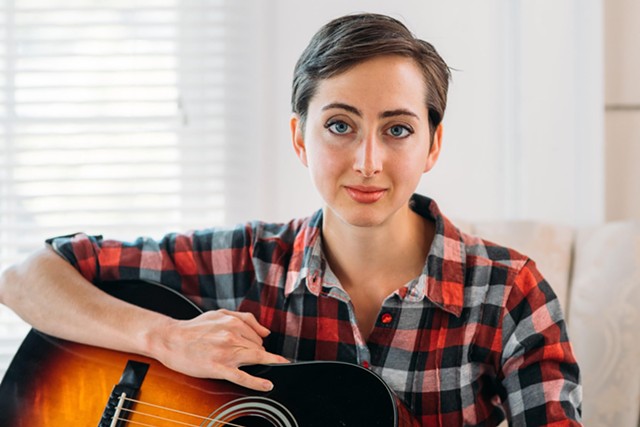 Rochester musician Kelly Izzo Shapiro is working on a collection of songs for her coming daughter during February Album Writing Month. - PHOTO BY TRACI WESTCOTT
