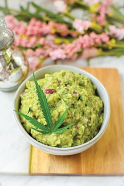 Edibles have expanded far beyond baked goods into all manners of foods, including this guacamole recipe by Emily and Phil Kyle. - PHOTO BY CASSI V PHOTOGRAPHY