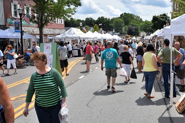 The big art festivals like Clothesline are back, but there are lots of art-centered village festivals happening throughout the spring and summer, too. Head to Fairport Canal Days, Keuka Arts Festival, or Spencerport Canal Days (pictured) and others. - PHOTO BY TED SALADYGA