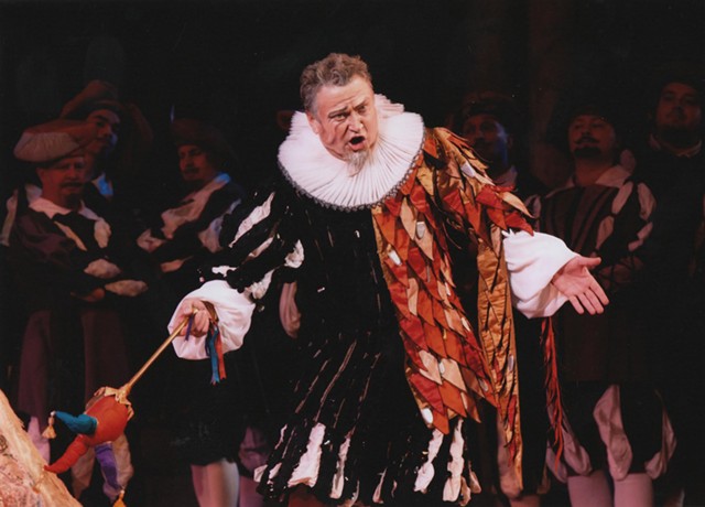 Baritone Petro Pryymak performing the title role in "Rigoletto." - PHOTO PROVIDED