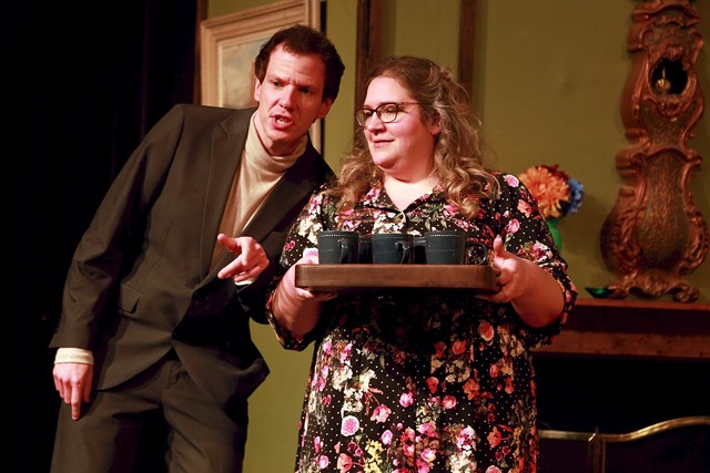 Danny Kincaid Kunz and Abby DeVuyst play prominent supporting roles in "The Nerd." - PHOTO BY ANNETTE DRAGON