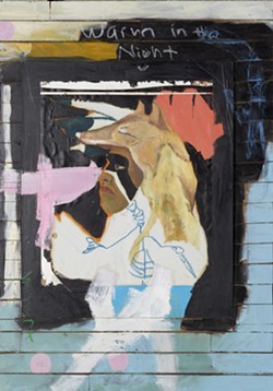 The Buffalo AKG acquired Jay Carrier's mixed-media painting "The Hand of the Devil Was Warm in the Night" in 2022. - IMAGE COURTESY THE BUFFALO AGK ART MUSEUM