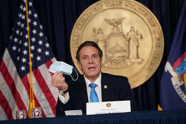 Gov. Andrew Cuomo at his daily news briefing on Nov. 30, 2020.