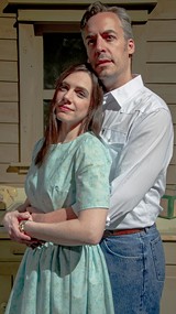 PHOTO BY STEVEN LEVINSON - Kristin Mellema and Mark Bradley Miller in "The Bridges of Madison County, the Musical."